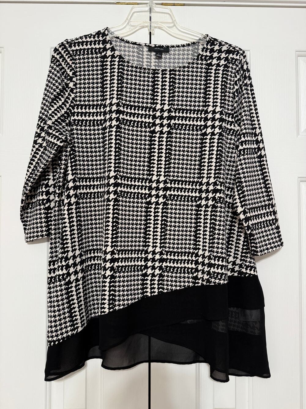 Alfani Houndstooth Tunic, Size L